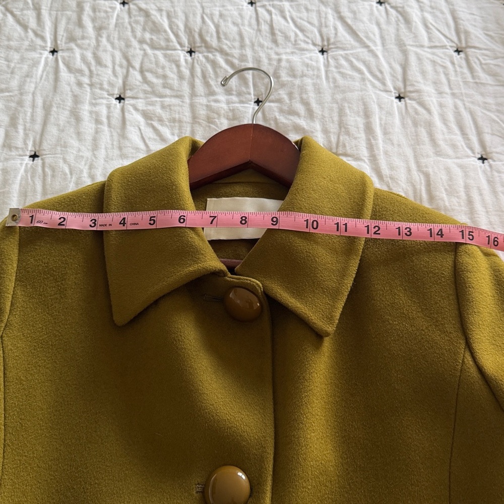 Fleurette olive Women's Coat - Picture 7 of 12